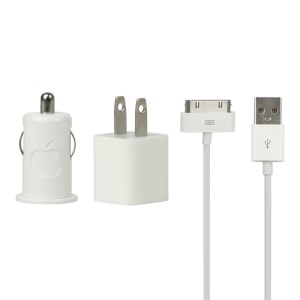 Original Car Home USB Charger Kit for Apple iPhone 4S 4 3GS 3G iPod - US Plug