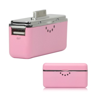Portable 2800mAh External Battery Charger Power Bank for iPhone iPad iPod - Pink
