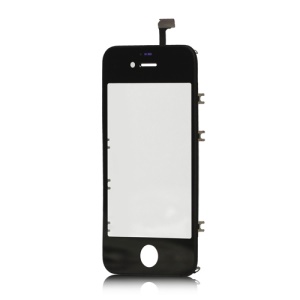iPhone 4S Touch Screen Digitizer with Outer Frame Bezel - Black