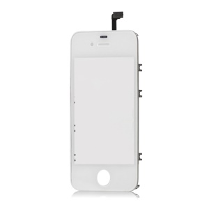 iPhone 4S Touch Screen Digitizer with Supporting Frame Bezel - White