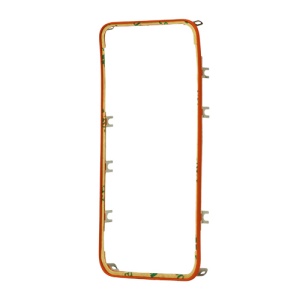Plastic Touch Screen Digitizer Bezel Frame for iPhone 4S - Red Orange