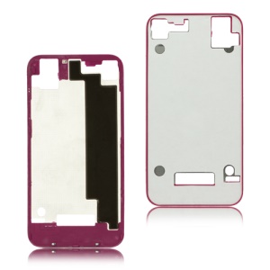 Plastic Frame Bezel for iPhone 4S Back Cover Housing - Rose