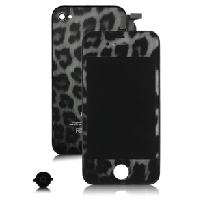 Black Leopard iPhone 4S Conversion Kit (LCD Assembly + Housing + Home Button)