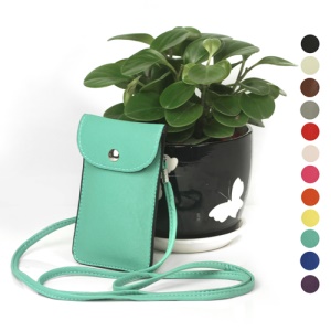 Leather Pouch Case Cover With Chain for iPhone 5 4S 4 3GS 3G HTC One V Samsung i9300