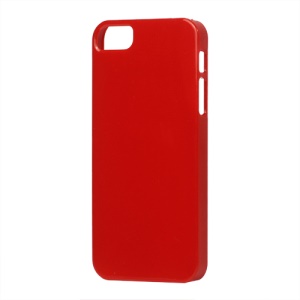 Glossy Slim Hard Plastic Case for iPhone 5 - Red