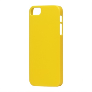 Glossy Slim Hard Plastic Case for iPhone 5 - Yellow