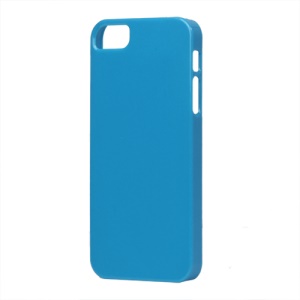 Glossy Slim Hard Plastic Case for iPhone 5 - Blue