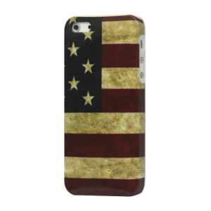 Vintage USA Amerian National Flag Hard Case Cover for iPhone 5