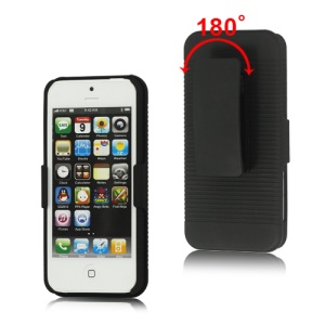 iPhone 5 Slide Case with Swivel Belt Clip Holster Stand