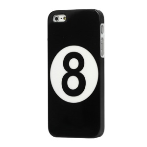 Billiards Black Number 8 Ball Hard Case Cover for iPhone 5