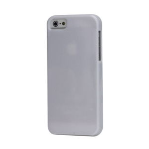 Solid Colour Soft Flexible TPU Gel Case for iPhone 5 - White