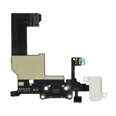 Dock Connector Charging Port and Headphone Jack Flex Cable for iPhone 5 - White