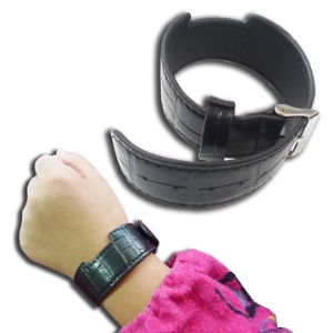 Soft Crocodile Grain Leather Wrist Strap for iPod Nano 6 6th Gen