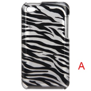 Snap-on Colorful Striped Pattern Hard Plastic Case for iPod Touch 4