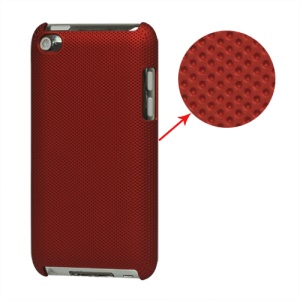 Dream Mesh Hard Plastic Case Cover for iPod Touch 4 4th 4G - Red