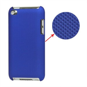 Dream Mesh Hard Plastic Case Cover for iPod Touch 4 4th 4G - Dark Blue