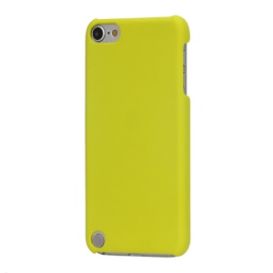 Rubberized Hard Plastic Case Cover for iPod Touch 5 - Yellow