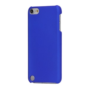 Rubberized Hard Plastic Case Cover for iPod Touch 5 - Blue