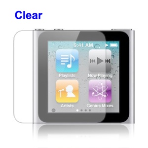 Clear LCD Screen Protector Guard Film for iPod Nano 6th