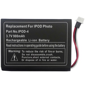 900mAh Battery Replacement for iPod 4G Photo U2