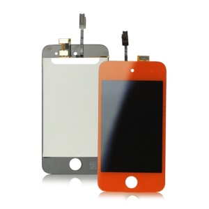 iPod Touch 4 4th Digitizer Touch Screen and LCD Assembly - Red Orange
