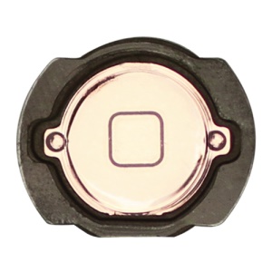 Electroplating iPod Touch 4th Generation Home Button with Rubber Seal Holder - Orange