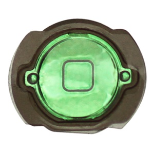 iPod Touch 4th Generation Home Button with Rubber Seal Holder Electroplating - Green