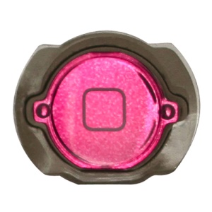 Electroplating iPod Touch 4th Generation Home Button with Rubber Seal Holder - Red