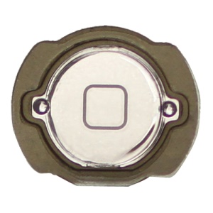Electroplating iPod Touch 4th Generation Home Button with Rubber Seal Holder - Silver