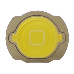 iPod Touch 4 4th Generation Home Button Replacement with Rubber Ring Pad - Yellow