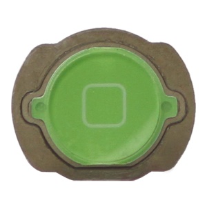 iPod Touch 4 4th Generation Home Button Replacement with Rubber Ring Pad - Green