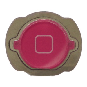 iPod Touch 4 4th Generation Home Button Replacement with Rubber Ring Pad - Rose