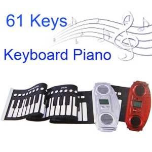 Digital Electronic 61 Standard Keys Soft Roll Up Keyboard Piano MIDI