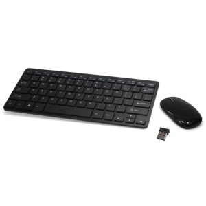 2.4GHz Wireless Desktop System Desktop Mouse and Keyboard Combo - Black