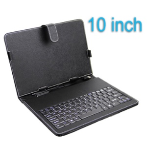 Mini Keyboard Leather Case with USB Cable for 10 inch Tablet PC