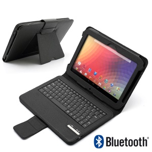 Magnetic Removable Bluetooth Keyboard Stand Leather Case for Samsung Google Nexus 10 P8110