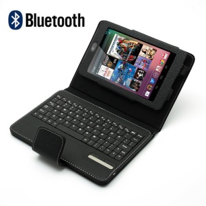 Magnetic Removable Leather Bluetooth Keyboard Case w/ Stand for Asus Google Nexus 7