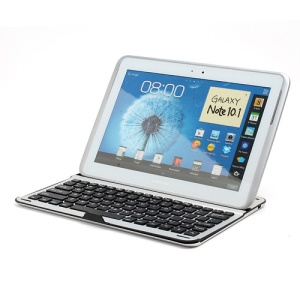 Aluminum Bluetooth Keyboard Case for Samsung Galaxy Note 10.1 N8000 N8010