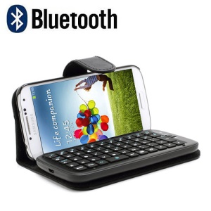 Removable Wireless Bluetooth Keyboard Leather Case Cover for Samsung Galaxy S4 i9500 i9502 i9505