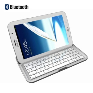 Fancy Wireless Bluetooth Keyboard Case for Samsung Galaxy Note 8.0 N5100 N5110 - Silver