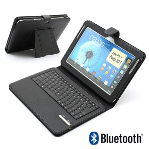 Magnetic Removable Bluetooth Keyboard Leather Stand Case for Samsung Galaxy Note 10.1 N8000 N8010