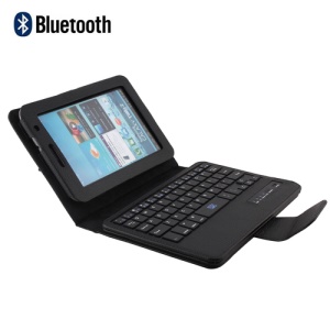 Removable Wireless Bluetooth Keyboard Leather Stand Case for Samsung Galaxy Tab2 7.0 P3100 P3110