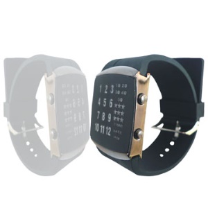 29-LED 3-Color-Light Rubber Band Mens Fashion Wrist Watch