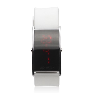 Hot LED Digital Unisex Sport Wrist Watch - White