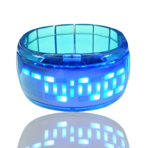 Fashion Blue 28-LED Bracelet Watch -Blue