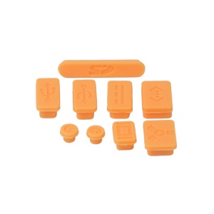 Silicone Anti-Dust Plug Cover Stopper for MacBook Pro 13 15 Air - Orange