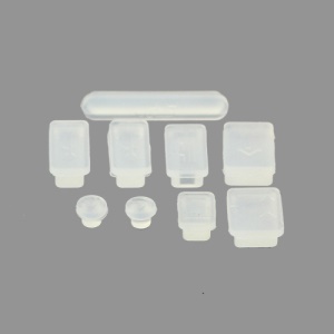 Silicone Anti-Dust Plug Cover Stopper for MacBook Pro 13 15 Air - Transprent