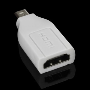 Mini DisplayPort Display Port DP to HDMI Adapter for MacBook Pro Air - White