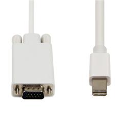 New Mini Displayport  to VGA Adapter Cable for Apple MacBook,Length:1.8m(6FT)