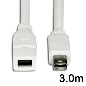 Mini DisplayPort Male to Female Extension Cable, Length:3m